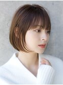前髪あり大人ショートボブ20代30代40代【AIN.表参道】川原大地