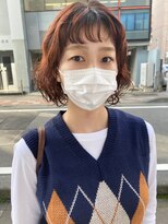 リビング 津田沼(LIVING)&nbsp;マッシュ/くびれヘア/ビタミンカラー/艶ボルドー[津田沼駅]