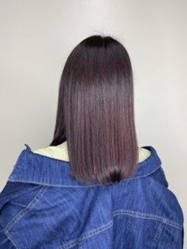 ヘアリゾートエーアイ 高田馬場店(hair resort Ai) 20代30代40代マロンベージュ/Aラインボブ/かきあげ[高田馬場駅]