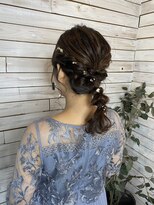 デコヘアー キートス(DECO HAIR kiitos)&nbsp;肩下ボブの編みおろしアレンジ