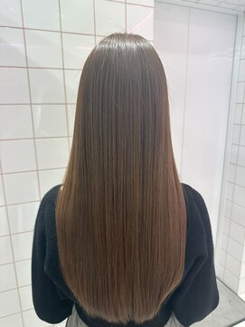 ロンドルーチェ 心斎橋(Lond luce) ダークアッシュ/ミディアムレイヤーカット［髪質改善/縮毛矯正］