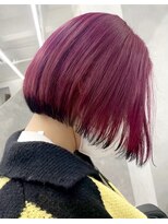 ジエクト カナウ(The Ect canow)&nbsp;ボブエンドカラー/カシスレッド/ワインレッド/裾カラー