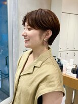 大人かわいいマッシュショートショートボブ丸みショート