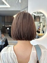 ルネ 北千住(Renee)&nbsp;グレージュ_ダブルカラー_切りっぱなしボブ