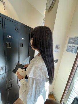 ワフトテイラー(Waft Taylor) お客様スタイル!サイドバング+ディープパープル