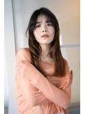 ロングの抜け感◎フレームレイヤー・・YOSHIBA