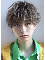 オーシャントーキョー サニー 原宿(OCEAN TOKYO Sunny)&nbsp;韓国束感マッシュニュアンスパーマツーブロック波巻きメンズ