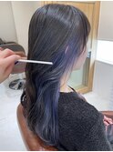 インナーカラー×ウェーブ巻き