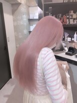 ペレ 栄店(PELE)&nbsp;デザインカラー/レイヤーカット/ウェットヘア/オリーブベージュ