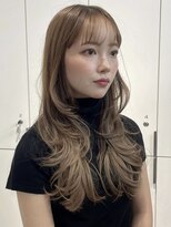 ロンドアンメゾン 原宿(Lond un Maison.)&nbsp;バタフライレイヤー　　ミルクティーベージュ　ヘーゼルベージュ