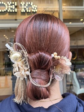 モードケイズ 尼崎店(MODE K's) シニヨンリボンアレンジ