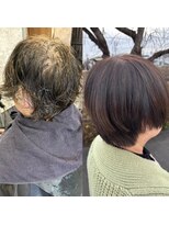 ヘアサロンデザイア(HAIR SALON DESIRE) ネオメテオストレート/ビフォアアフター/髪質改善/日光市美容室