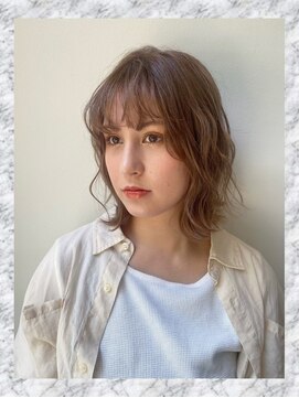 モリオフロムロンドン 三軒茶屋(MORIO FROM LONDON) ラフなウェーブで映画のワンシーンのような洒落くしゃガールに