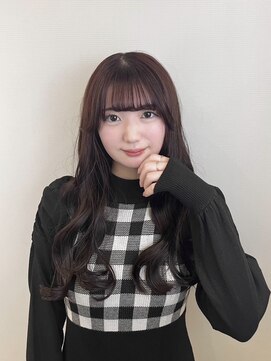 ヘアデザイン アンジェロカフェ(Hair Design Angelo cafe) ピンクブラウン/韓国風ウェーブ【20代30代40代】