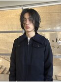 =メンズボブ/スパイキーショート/ブルーブラック／MEN’S HAIR