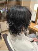 【UHair】ミディアムパーマスタイル
