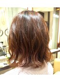 ボブ(コテ巻き)