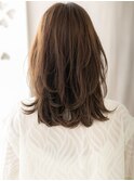 □くすみベージュアッシュ抜け感小顔ミディアム712志木30代40代