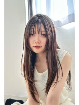 リアン バイ キートス(Lien by kiitos) レイヤーカット/ローレイヤー/透明感ブラウン