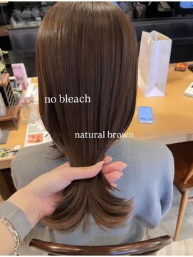 サラ 天神大名店(SARA) 【RINA】ブリーチなしナチュラルブラウン