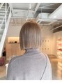 ヘアアンドリラクゼーション シャッセ(Hair&Relaxation SASE)&nbsp;ラインが映えるぱつっとボブ透明感カラーでツヤとまとまり感◎