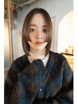 ホーミートウキョウ(HOMIE TOKYO)&nbsp;似合わせカット/小顔/ダークアッシュ/ミディアムレイヤーカット