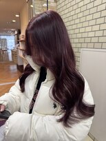 ファブ 千葉店(FaB)&nbsp;【ブリーチなしダブルカラー×ピンクラベンダー】レイヤーカット