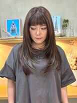 コミレ(COMILE) 顔まわりレイヤー×ハイライト×髪質改善