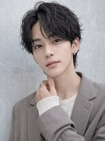 オグジュアリー 表参道(aux.)&nbsp;束感黒髪ナチュラル人気流行フェザーパーマ韓国風