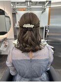 ハーフアップ