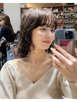 ノラ ヘアーサロン(NORA HAIR SALON) ナチュラル小顔前髪あり後れ毛サイドバング結べるボブくびれヘア