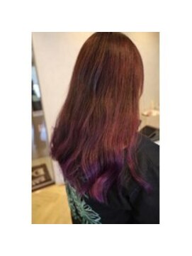 ヘアースタジオ ドゥドゥ(Hair Studio DoDo) purple　pink