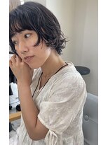 アンバー 池袋(amber)&nbsp;ウェーブヘア/レイヤーボブ/ニュアンスパーマ［池袋駅］