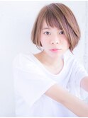 アシメバングでフェミニンに♪