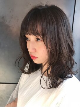 インス(ensue) お洒落なモテ髪♪透明感大人かわいいシークレットハイライト中島