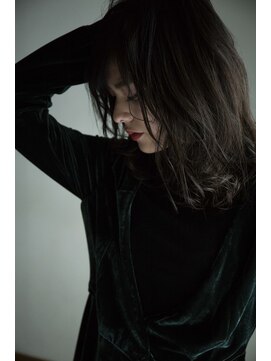 カッファ 東銀座(CUFFA) 【CUFFA】無造作カールデザインカラー大人ボブ東銀座築地新富町