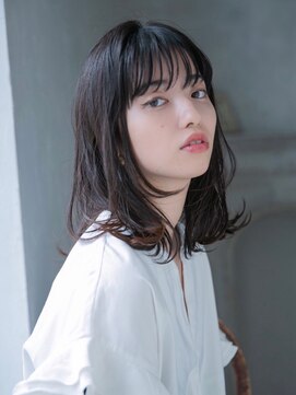 ヘアーサロン リアン 熊谷2号店(hair salon Rien) 耳かけひし形でオシャレナチュラル【ダークベージュ】