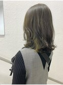 ★hair LOGiA★　オリーブカラーのはっきりインナー