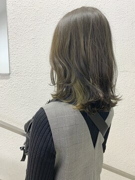 ヘアーロギア 栄店(hair LOGiA) ★hair LOGiA★　オリーブカラーのはっきりインナー