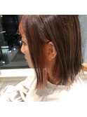 オレンジインナーカラー【20代/30代/ハイライト】