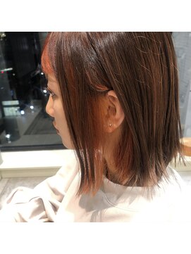 ヒアカアヴェダ 天神VIORO (Heaka AVEDA) オレンジインナーカラー【20代/30代/ハイライト】