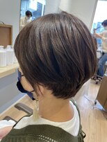 コノアラボ 守谷店(Conoah labo)&nbsp;顔まわり脱白髪染めシンプルショート/大人ミディアム/ミニボブ