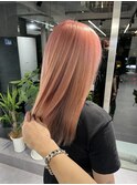【人気ハイトーンカラー☆】ペールピンクベージュ×韓国風ヘア