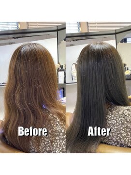 カミケン 方木田店(kamiken.) 大人透明感＊さらさら秋色ストレート【カミケン方木田店】