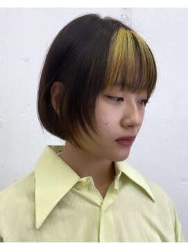 ユイツ バングカラー×マッシュボブ