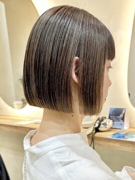 ヒビヲ(HIBIO) ナチュラルボブフルカラーケアブリーチダブルカラーミニボブ韓国