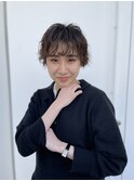 ショートパーマハイトーン