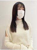 【 YOKE 】ぷつんとレイヤー小顔シャギーフルバング韓国