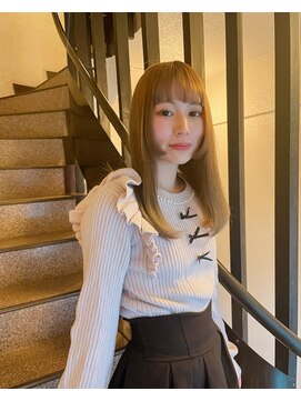 ピエスデシュブー(piece des cheveux) 冬も春も可愛いミルクティーベージュ