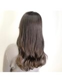 髪質改善　艶髪　ストレート　縮毛矯正　暗髪　韓国風　ロング